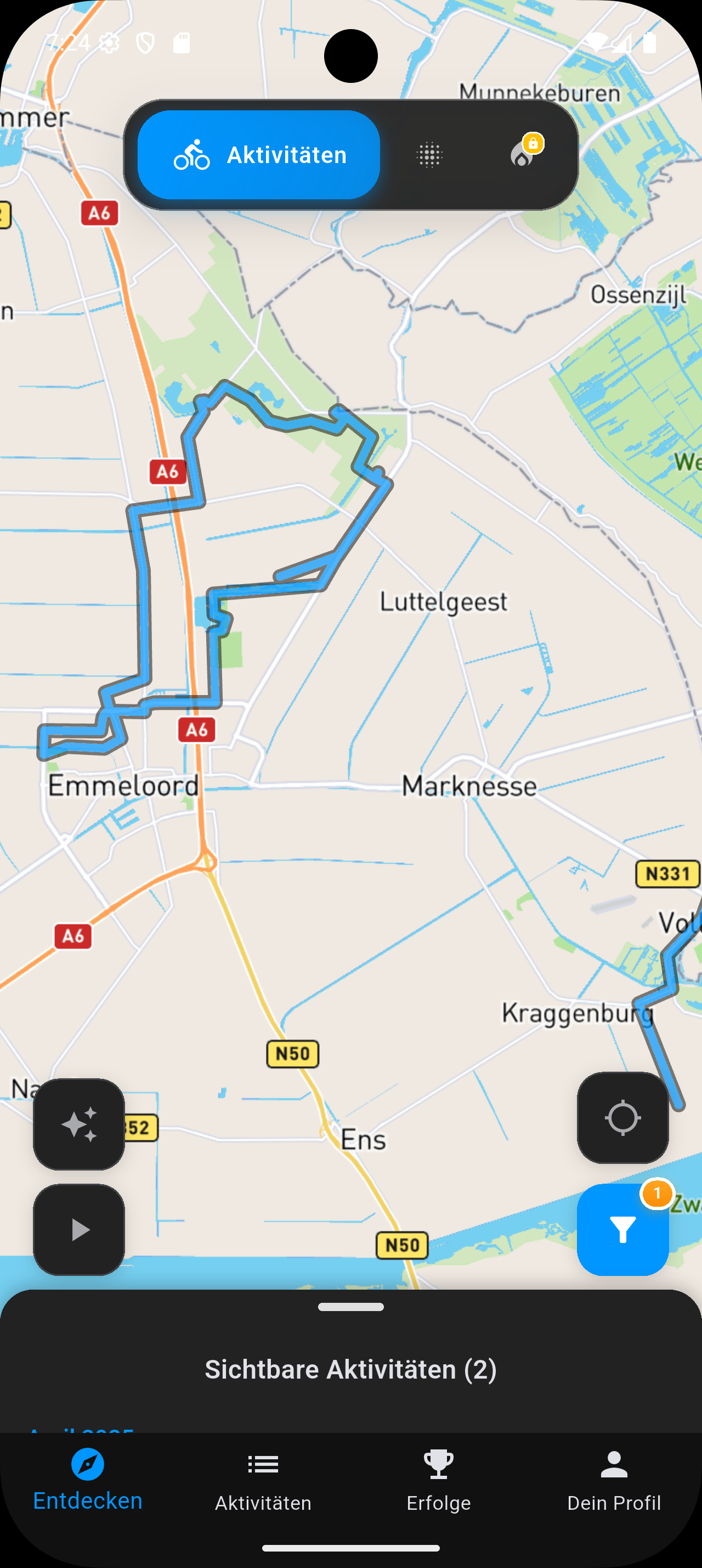 Activity tracking dashboard